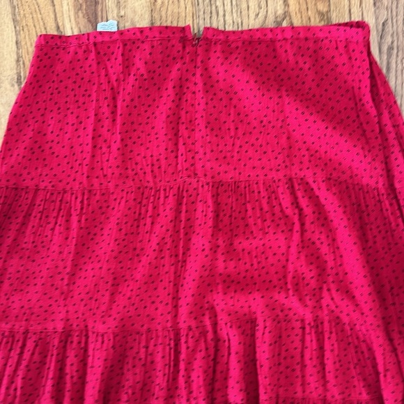 Desert Diva by Sherry red and black women’s maxi skirt tiered size 14 western - Picture 7 of 12